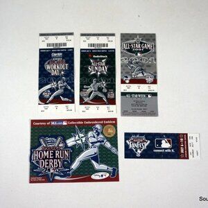 2001 SEATTLE MLB ALL STAR GAME HOME RUN DERBY MLB BASEBALL TICKET STUBS ALL WEEK